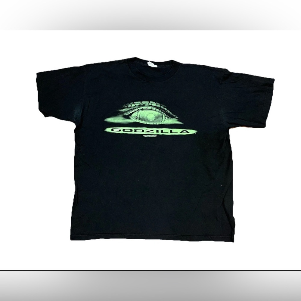 Vintage 1998 Godzilla Movie‎ Promo Shirt XL Cronies Tag 90s Toho Co Eye Graphic
